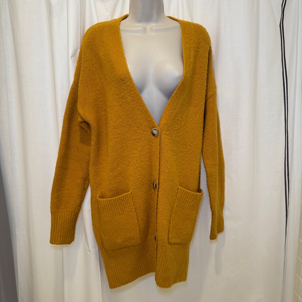 Elodie Mustard Yellow Cardigan Sweater